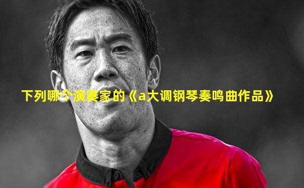 下列哪个演奏家的《a大调钢琴奏鸣曲作品》
