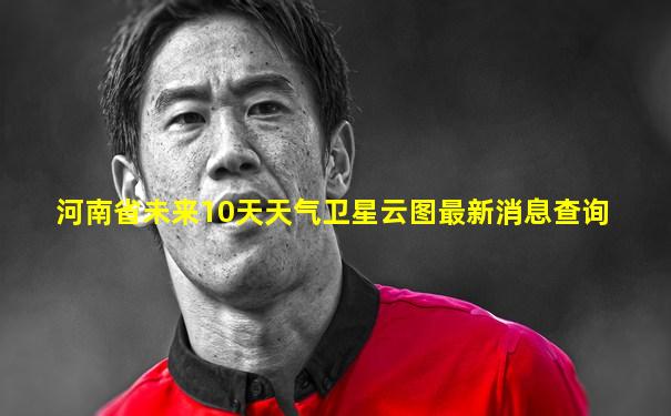 河南省未来10天天气卫星云图最新消息查询