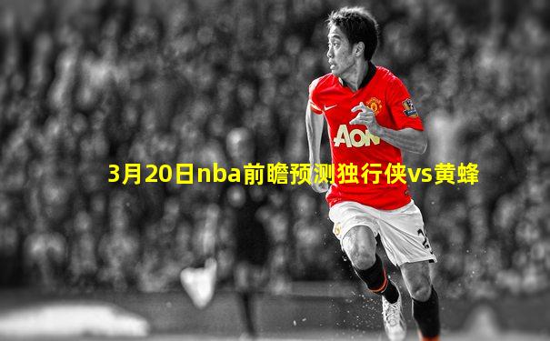 3月20日nba前瞻预测独行侠vs黄蜂