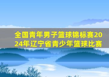 全国青年男子篮球锦标赛2024年辽宁省青少年篮球比赛