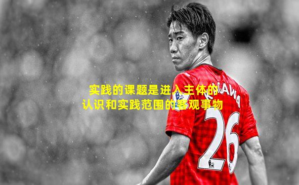 实践的课题是进入主体的认识和实践范围的客观事物