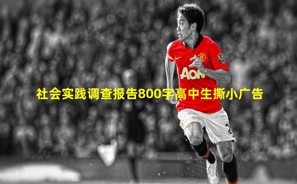 社会实践调查报告800字高中生撕小广告